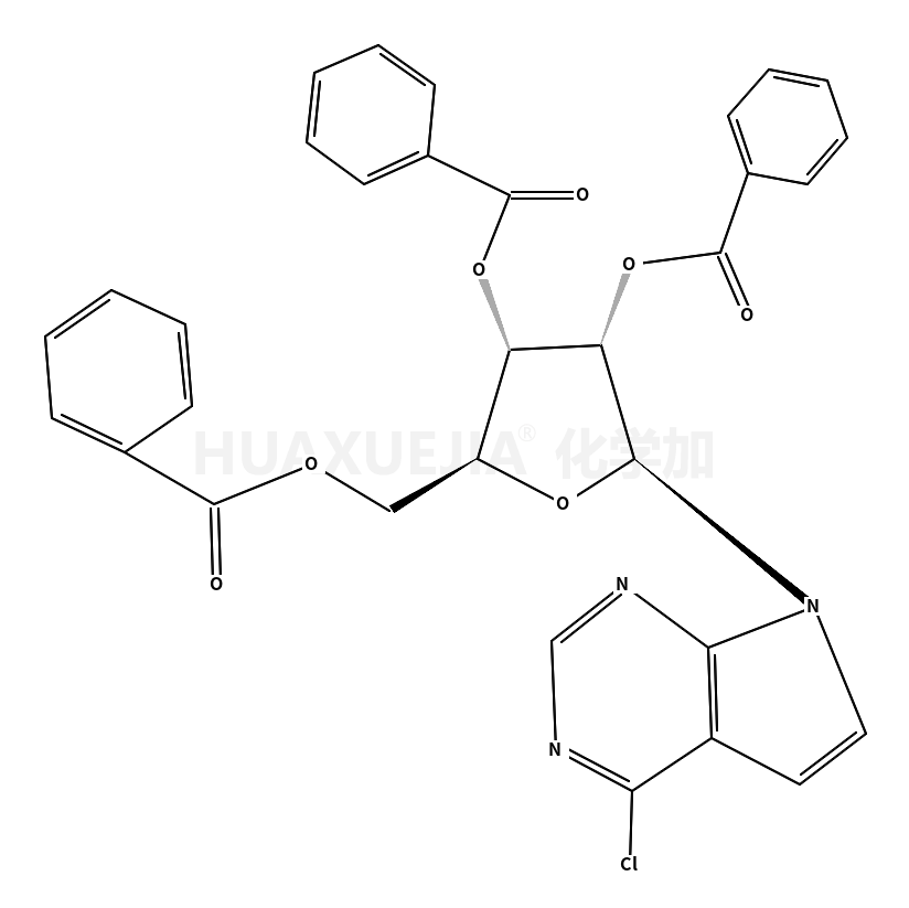 4-chloro-7-(2,3,5-tri-O-benzoyl-β-D-ribofuranosyl)-7H-pyrrolo[2,3-d]pyrimidine