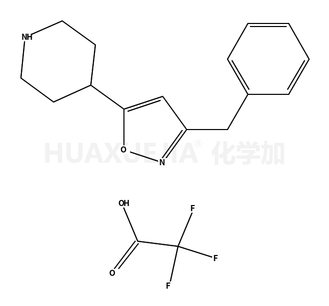 3-benzyl-5-piperidin-4-yl-1,2-oxazole,2,2,2-trifluoroacetic acid