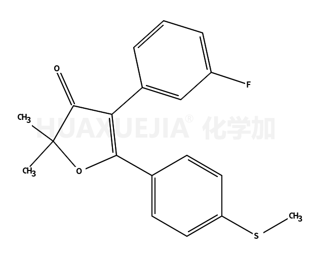 4-(3-氟苯基)-2,2-二甲基-5-(4-(甲硫基)苯基)呋喃-3(2H)-酮