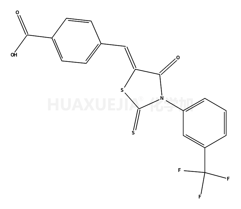 3-[(3-三氟甲基)苯基]-5-[(4-羧基苯基)亚甲基]-2-硫代-4-噻唑烷酮