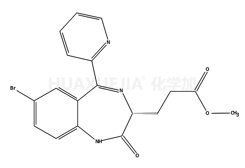 (3S)-7-溴-2,3-二氢-2-氧代-5-(2-吡啶基)-1H-1,4-苯并二氮卓-3-丙酸甲酯