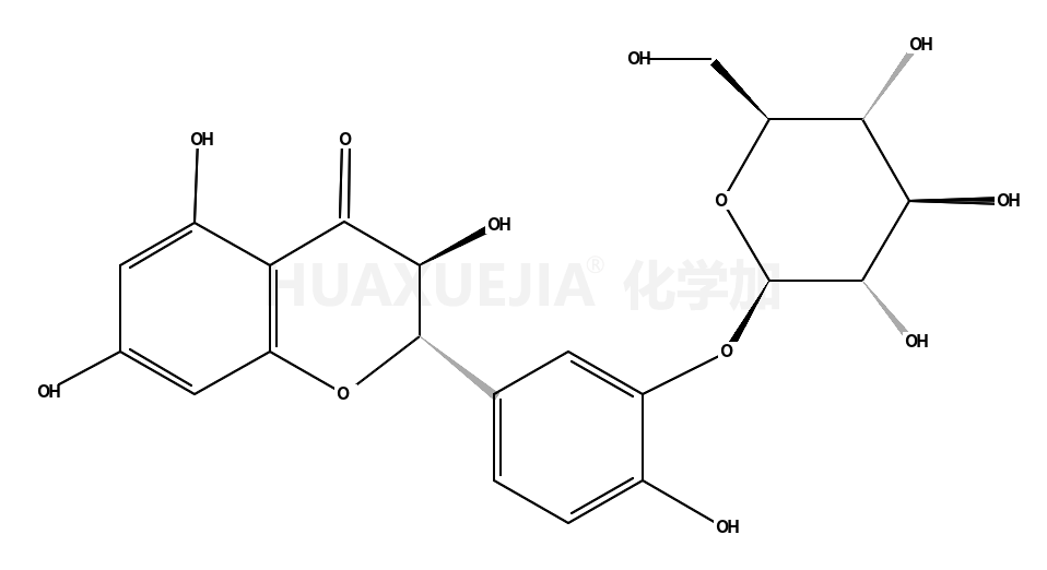 (2R,3R)-3,5,7-trihydroxy-2-[4-hydroxy-3-[(2S,3R,4S,5S,6R)-3,4,5-trihydroxy-6-(hydroxymethyl)oxan-2-yl]oxyphenyl]-2,3-dihydrochromen-4-one