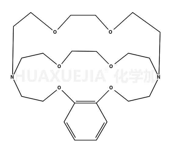 5,6-苯并-4,7,13,16,21,24-六氧杂-1,10-二氮杂二环[8.8.8]二十六碳-5-烯