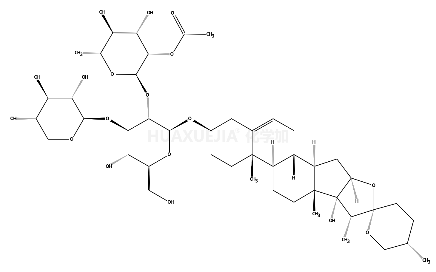 齐墩果酸-3-O-β-D葡萄糖( 1→3)-α-L-鼠李糖(1→2)-α-L-阿拉伯糖苷