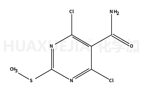 4,6-二氯-2-(甲基硫代)嘧啶-5-羧酰胺