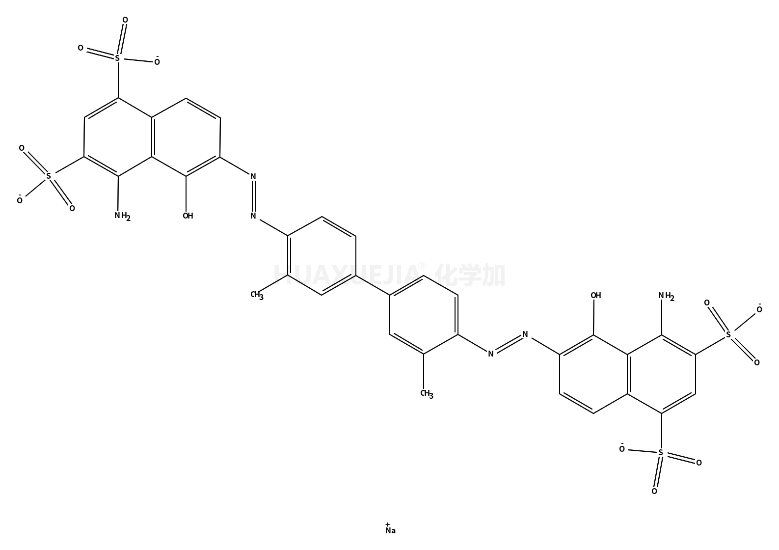 1,3-Naphthalenedisulfonic acid, 6,6'-[(3,3'-dimethyl[1,1'-biphenyl]-4,4'-diyl)bis(2,1-diazenediyl)]bis[4-amino-5-hydroxy-, sodium salt (1:4)