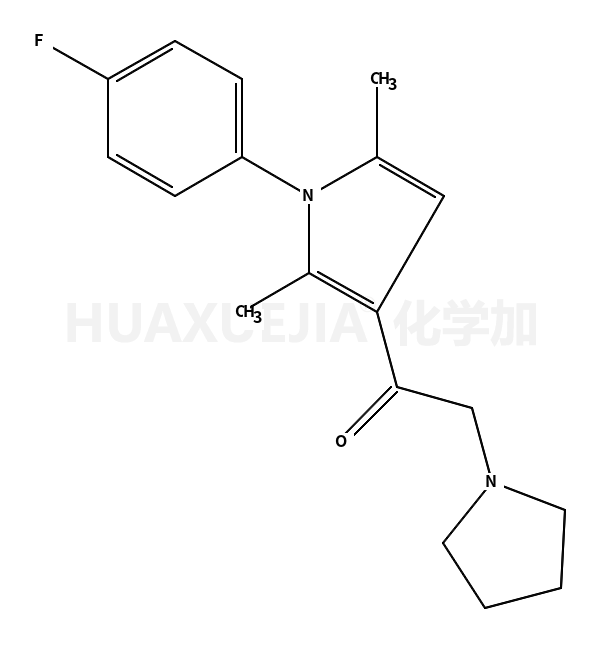1-[1-(4-fluorophenyl)-2,5-dimethylpyrrol-3-yl]-2-pyrrolidin-1-ylethanone