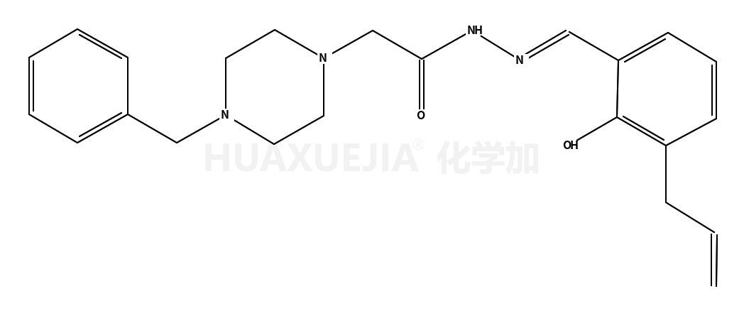 4-(苯基甲基)-1-哌嗪乙酸 2-[[2-羟基-3-(2-烯丙-1-基)苯基]亚甲基]酰肼