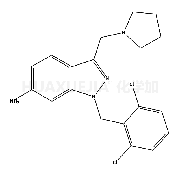 1-(2,6-二氯苄基)-3-吡咯烷-1-甲基-1H-吲唑-6-胺