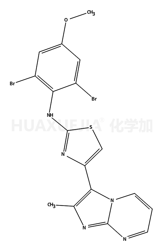 2-​Thiazolamine, N-​(2,​6-​dibromo-​4-​methoxyphenyl)​-​4-​(2-​methylimidazo[1,​2-​a]​pyrimidin-​3-​yl)​-
