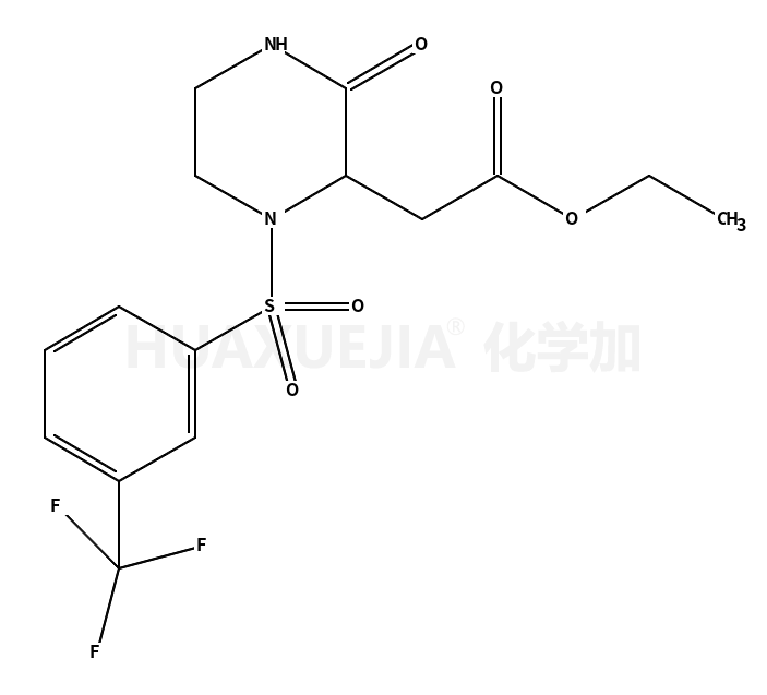 2-(3-氧代-1-(3-(三氟甲基)苯基磺酰基)哌嗪-2-基)乙酸乙酯