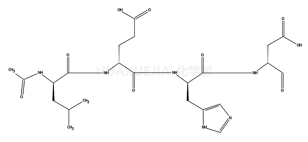 N-Acetyl-L-leucyl-L-α-glutamyl-N-[(2S)-1-carboxy-3-oxo-2-propanyl ]-L-histidinamide