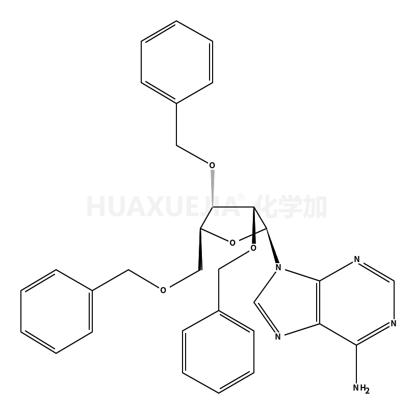 9-(2',3',5'-三-O-苄基-Β-D-呋喃阿拉伯糖基)腺嘌呤