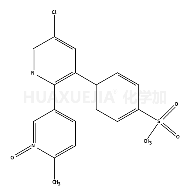 5-chloro-2-(6-methyl-1-oxidopyridin-1-ium-3-yl)-3-(4-methylsulfonylphenyl)pyridine