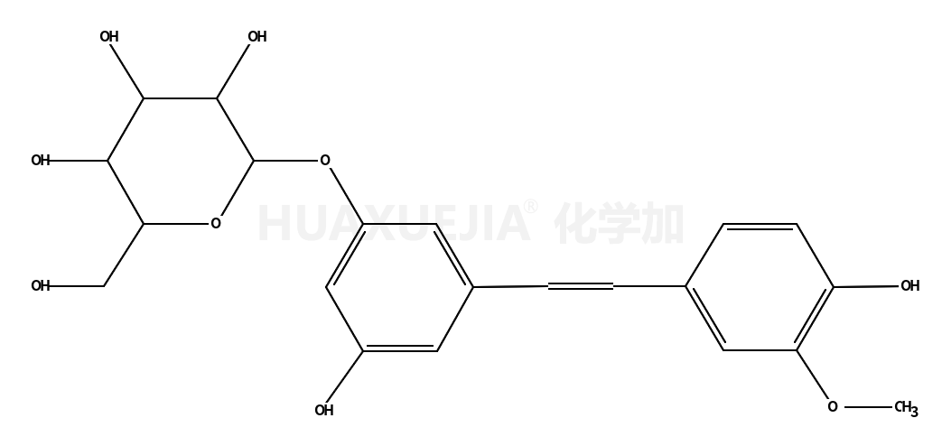3-hydroxy-5-[(1E)-2-(4-hydroxy-3-methoxyphenyl)ethenyl]phenyl β-D-glucopyranoside