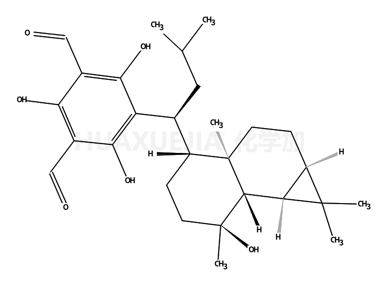 2,4,6-Trihydroxy-5-{(1R)-1-[(1aS,3aS,4S,7R,7aR,7bS)-7-hydroxy-1,1 ,3a,7-tetramethyldecahydro-1H-cyclopropa[a]naphthalen-4-yl]-3-met hylbutyl}isophthalaldehyde