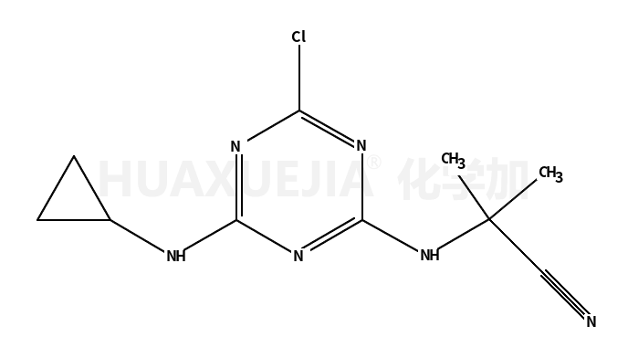 2-((4-氯-6-(环丙氨基)-1,3,5 -三嗪-2-基)氨基)-2-异丁腈