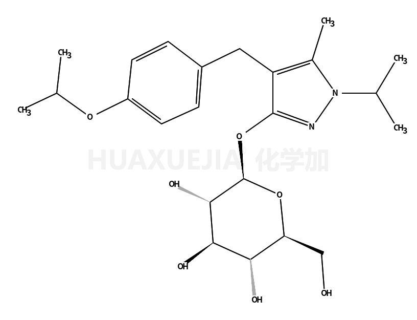 (2R,3S,4S,5R,6S)-2-(hydroxymethyl)-6-[5-methyl-1-propan-2-yl-4-[(4-propan-2-yloxyphenyl)methyl]pyrazol-3-yl]oxyoxane-3,4,5-triol