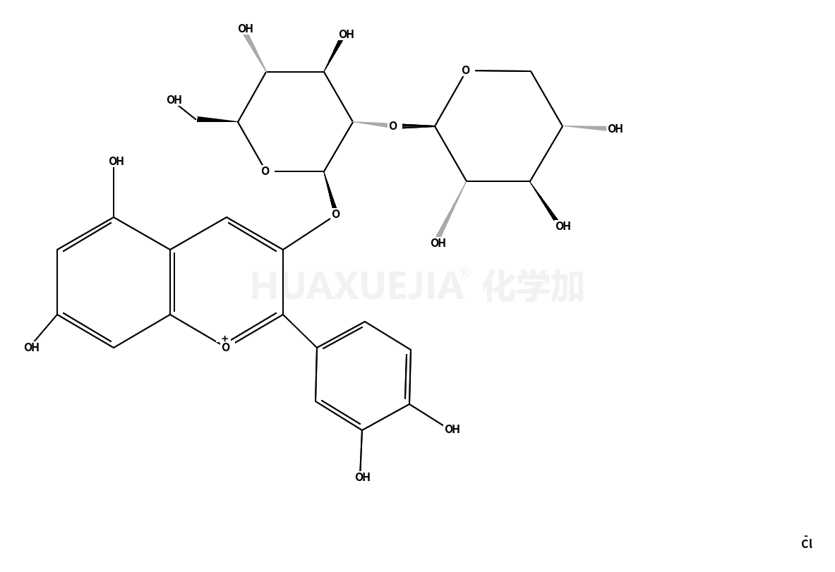 矢车菊素-3-桑布双糖苷