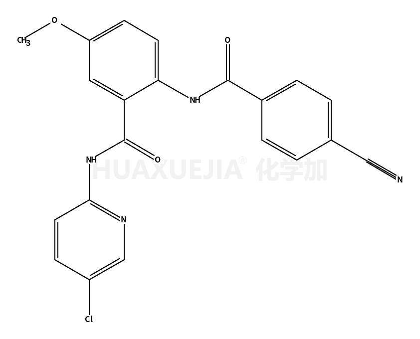 N-(5-氯-2-吡啶)-2-[(4-氰基苯甲酰基)氨基]-5-甲氧基苯甲酰胺