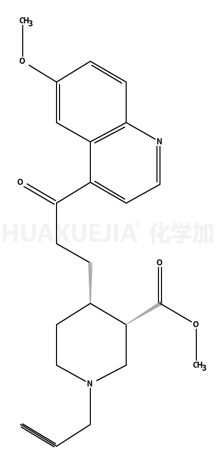 methyl (3R,4R)-4-[3-(6-methoxyquinolin-4-yl)-3-oxopropyl]-1-prop-2-ynylpiperidine-3-carboxylate