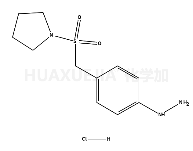 4-(1-吡咯烷基磺酰基甲基)苯肼盐酸盐