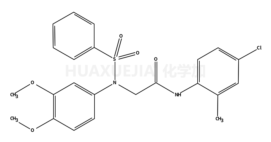 2-[n-(苯磺酰基)-3,4-二甲氧基苯胺]-n-(4-氯-2-