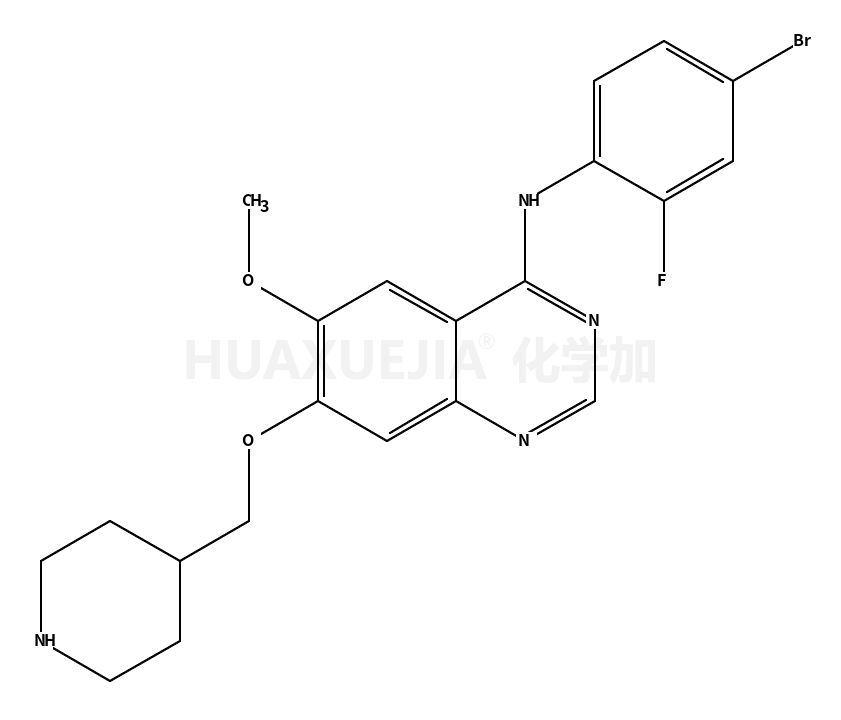 N-(4-溴-2-氟苯基)-6-甲氧基-7-(哌啶-4-基甲氧基)喹唑啉-4-胺