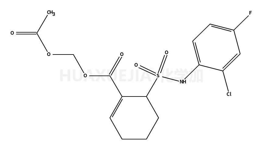 acetoxymethyl (6RS)-6-[N-(2-chloro-4-fluorophenyl)sulfamoyl]cyclohex-1-ene-1-carboxylate