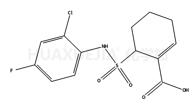 (6RS)-6-[N-(2-chloro-4-fluorophenyl)sulfamoyl]cyclohex-1-ene-1-carboxylic acid