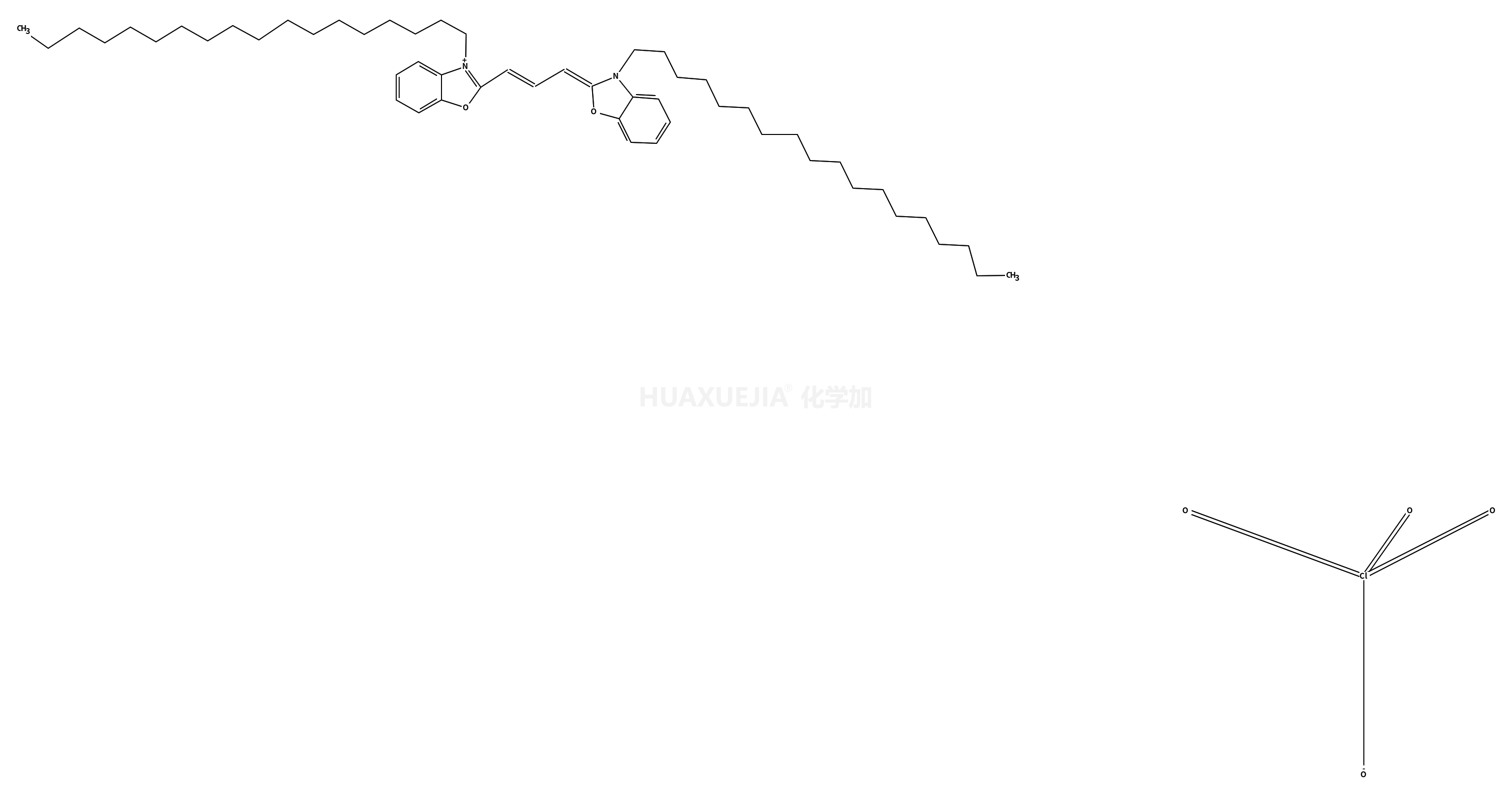 3-十八烷基-2-[3-(3-十八烷基-2(3H)-苯并恶唑-2-亚基)-1-丙烯-1-基]苯并恶唑高氯酸盐
