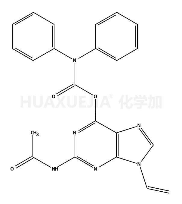 2-(乙酰氨基)-9-乙烯基-9H-嘌呤-6-二苯氨基甲酸酯