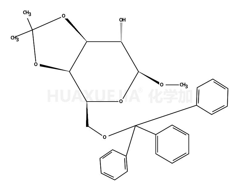 甲基3,4-O-异亚丙基-6-O-三苯甲基-β-D-吡喃半乳糖苷
