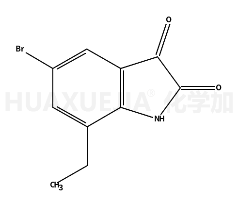 5-溴-7-乙基吲哚啉-2,3-二酮