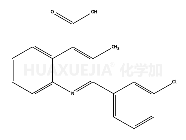 2-(3-氯苯基)-3-甲基-4-喹啉羧酸