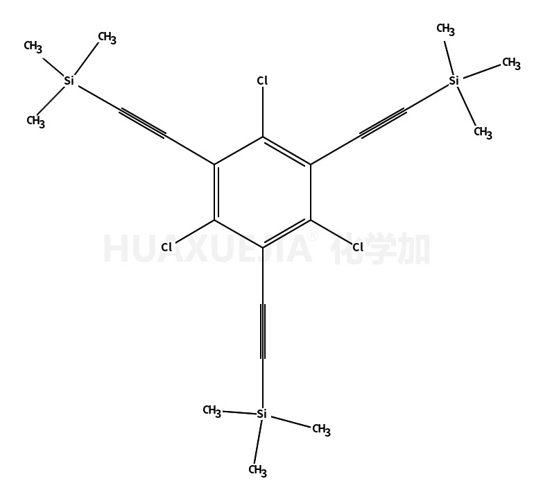((2,4,6-trichlorobenzene-1,3,5-triyl)tris(ethyne-2,1-diyl))tris(trimethylsilane)