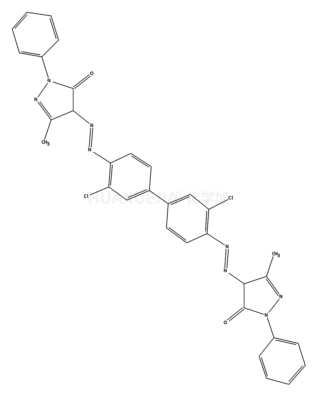 4,4'-[[3,3'-二氯(1,1'-联苯)-4,4'-二基]二(偶氮)]二[2,4-二氢-5-甲基-2-苯基-3H-吡唑-3-酮]