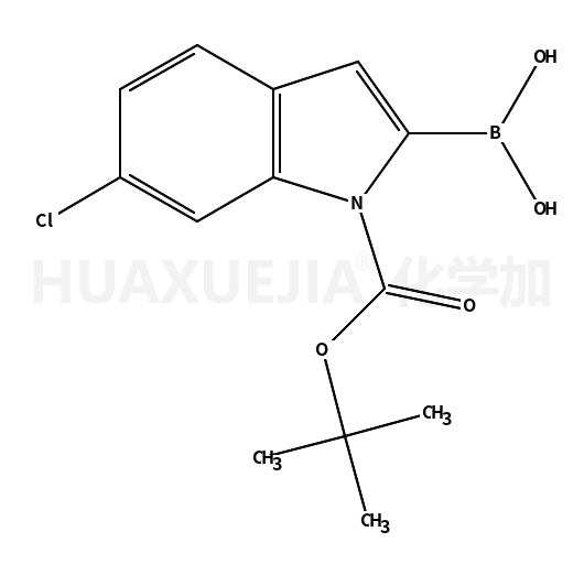 1-BOC-6-氯吲哚-2-硼酸