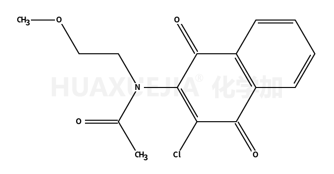 N-(3-chloro-1,4-dioxonaphthalen-2-yl)-N-(2-methoxyethyl)acetamide
