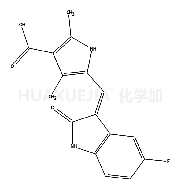 5-((Z)-(5-氟-2-氧代吲哚烷-3-亚基)甲基)-2,4-二甲基-1H-吡咯-3-羧酸