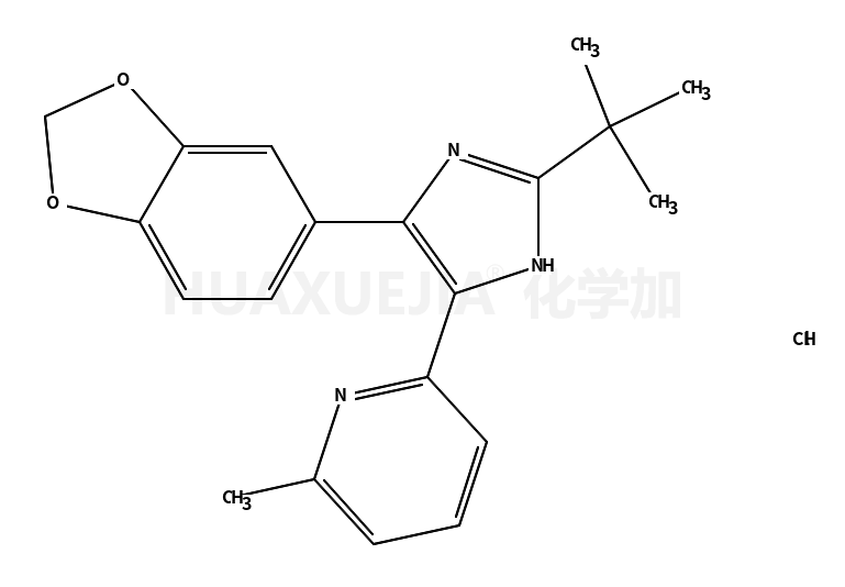 2-[4-(1,3-benzodioxol-5-yl)-2-tert-butyl-1H-imidazol-5-yl]-6-methylpyridine