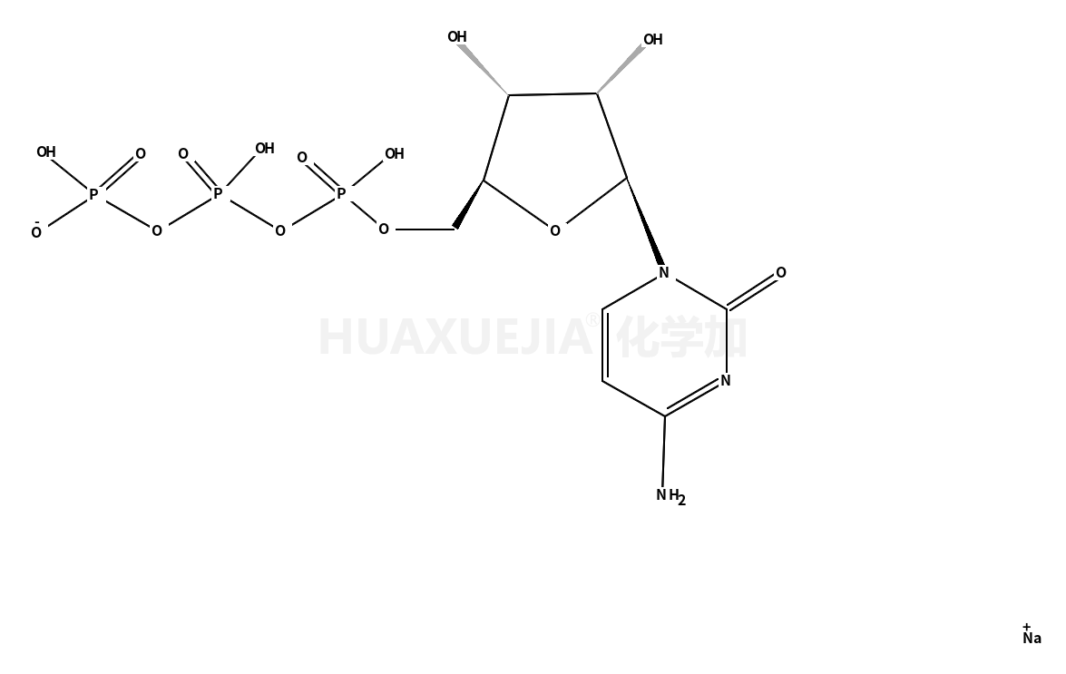 Cytidine 5'-(tetrahydrogen triphosphate), sodium salt (1:2)