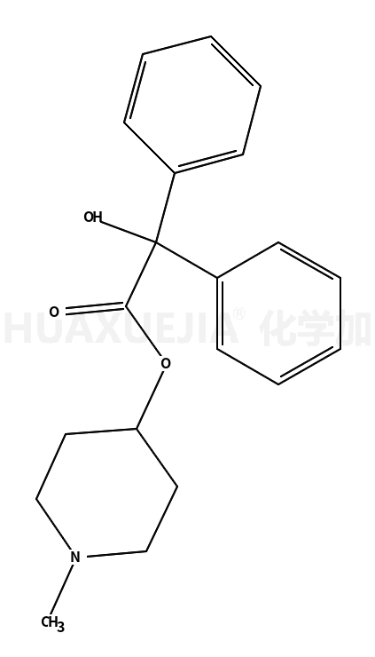 羟基-二苯基-乙酸 1-甲基-哌啶-4-基酯