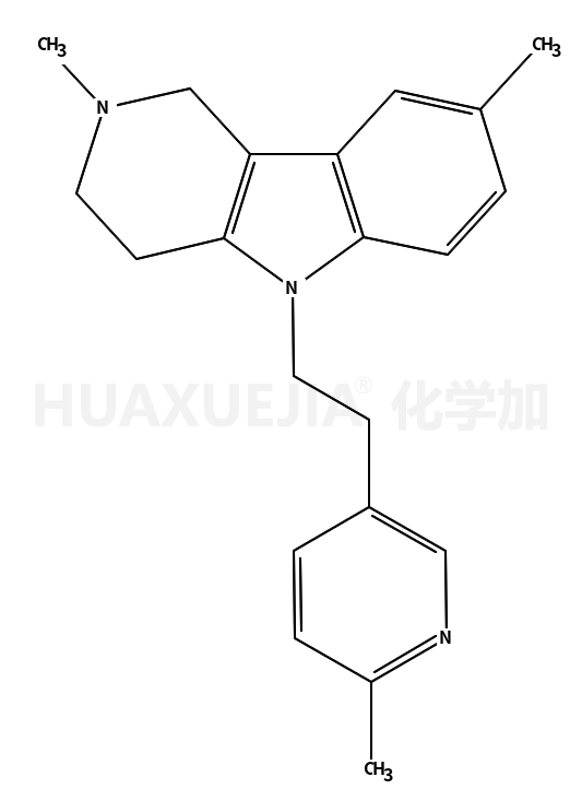 2,3,4,5-四氢-2,8-二甲基-5-[2-(6-甲基吡啶-3-基)乙基]-1H-吡啶并[4,3-b]吲哚