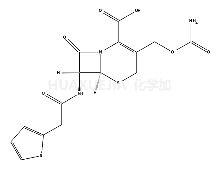 (6R,7R)-3-(carbamoyloxymethyl)-8-oxo-7-[(2-thiophen-2-ylacetyl)amino]-5-thia-1-azabicyclo[4.2.0]oct-2-ene-2-carboxylic acid
