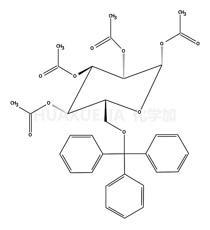 1,2,3,4-O-四乙酰基-6-O-三苯甲基-beta-D-吡喃葡萄糖