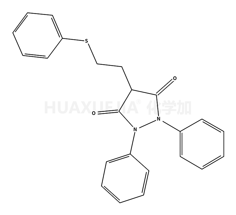 1,2-二苯基-4-[2-(苯硫酰)乙基]-3,5吡唑烷