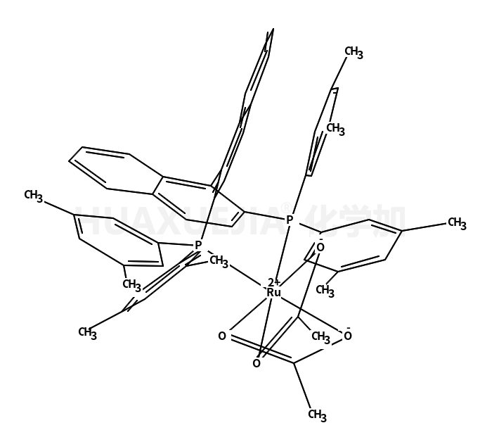 Diacetato{(S)-(-)-2,2'-bis[di(3,5-xylyl)phosphino]-1,1'-binaphthyl}ruthenium(II),Ru(OAc)2[(S)-xylbinap]
