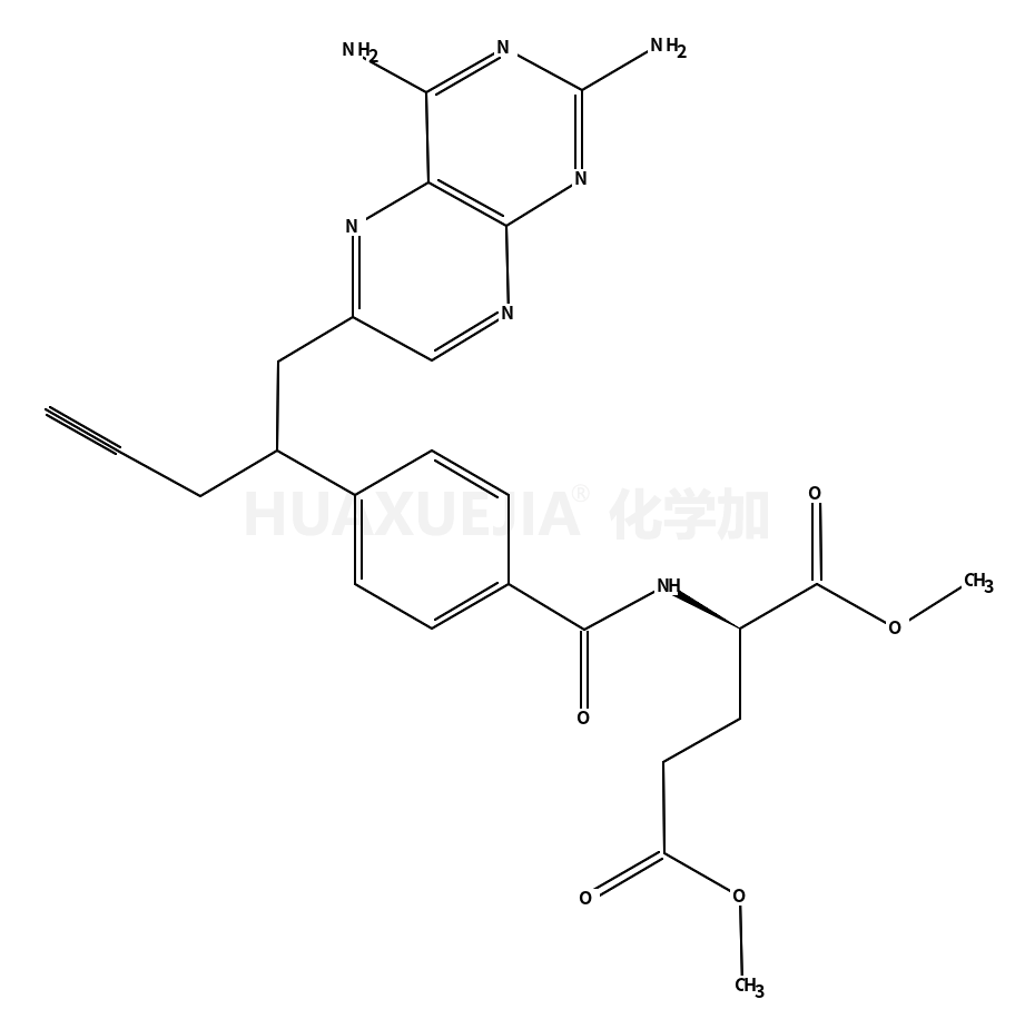 N-[4-[1-[(2,4-二氨基-6-蝶啶)甲基]-3-丁炔-1-基]苯甲酰基]-L-谷氨酸 1,5-二甲酯