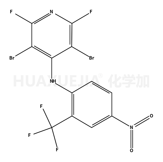 3,5-dibromo-2,6-difluoro-N-[4-nitro-2-(trifluoromethyl)phenyl]pyridin-4-amine